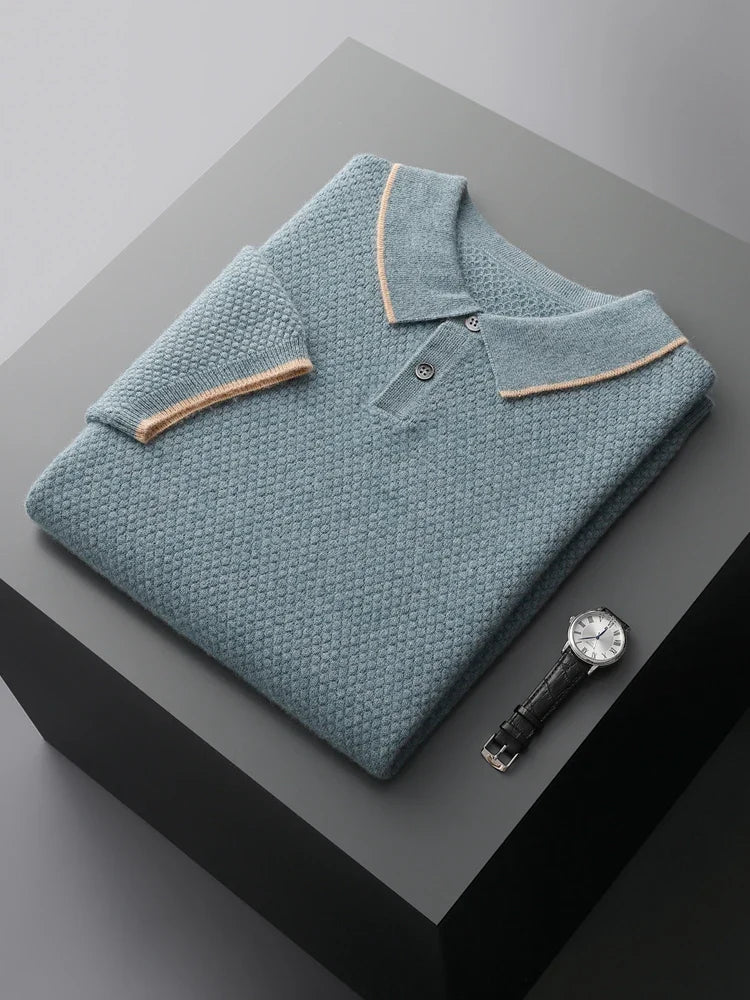 Luciano Cashmere Polo Knit