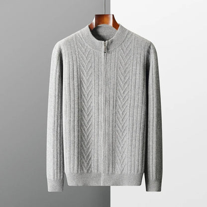 Bruno Amalfi Zip-Up Merino Cardigan