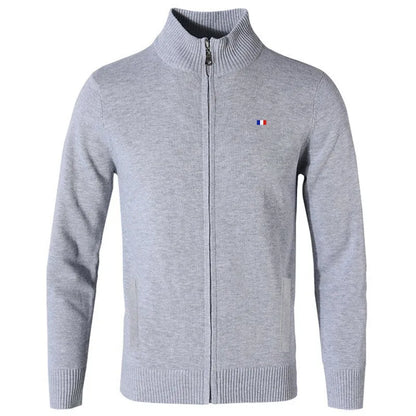 Luca Cotton Zip-Up Sweater