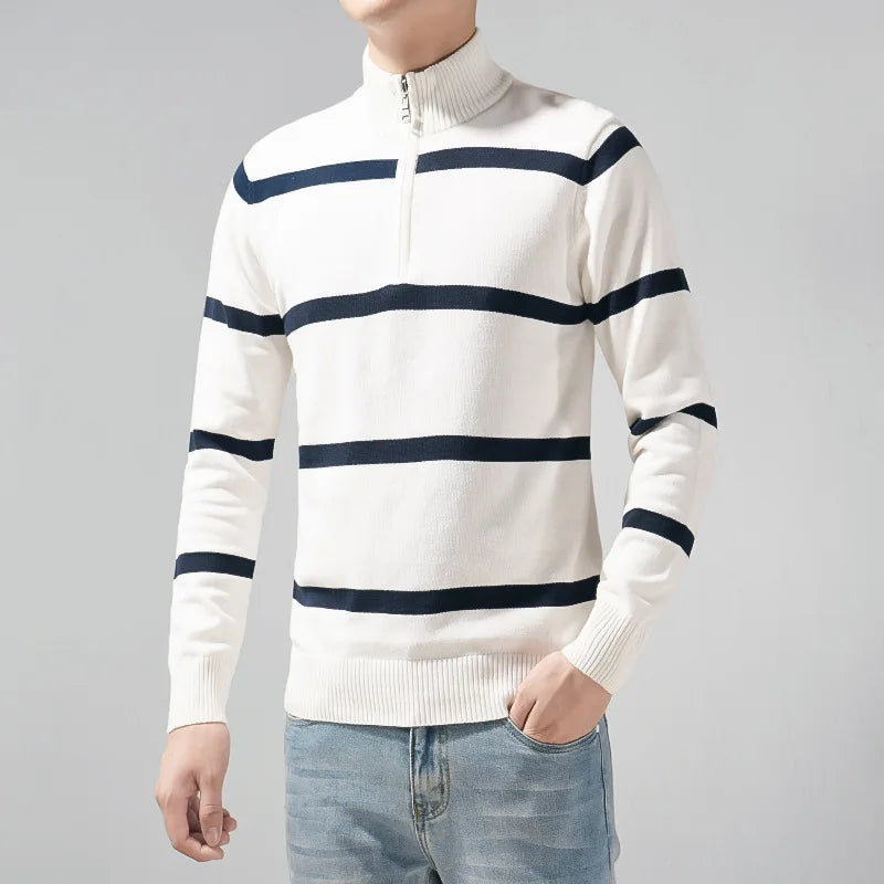 Bruno Amalfi Striped Half-Zip Pullover