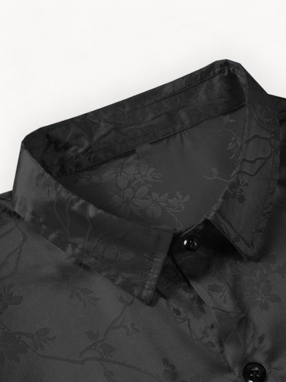 Sam Carter's Midnight Noir Silk Shirt