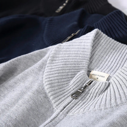 Luca Cotton Zip-Up Sweater