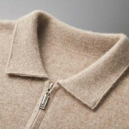 Luciano Couture Goat Cashmere Zip-Up