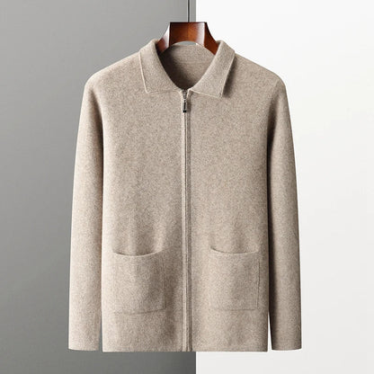 Luciano Couture Goat Cashmere Zip-Up