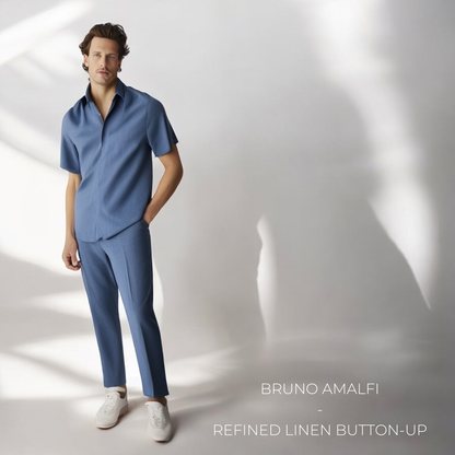 Bruno Amalfi Refined Linen Button-Up