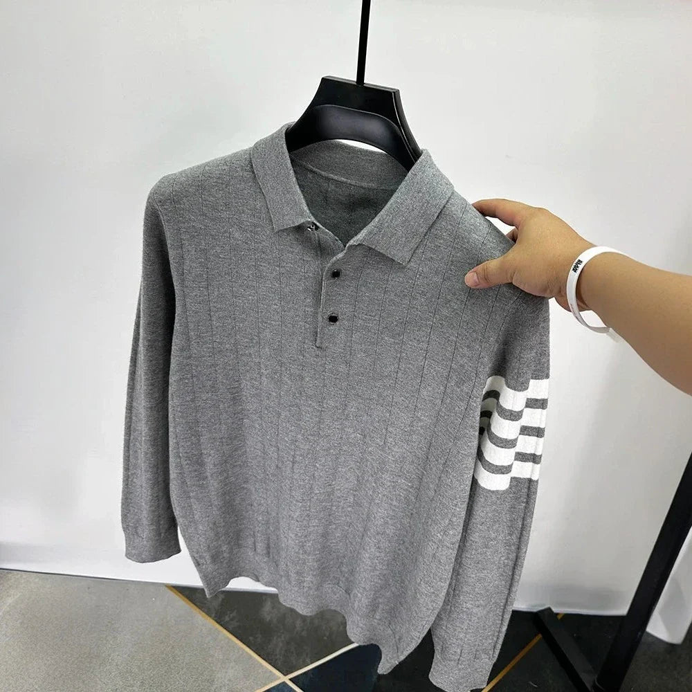 Bruno Amalfi Cashmere Ribbed Polo