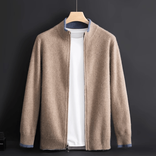 Luca Amalfi Merino Wool Zip-Up