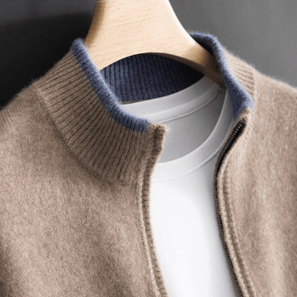 Luca Amalfi Merino Wool Zip-Up