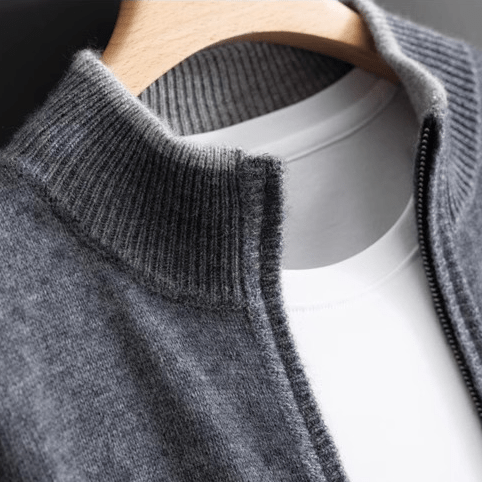 Luca Amalfi Merino Wool Zip-Up